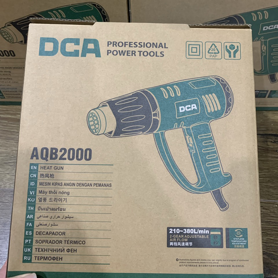 Máy khò nhiệt 2000W - máy thổi hơi nóng - DCA - AQB2000 - Ảnh 3
