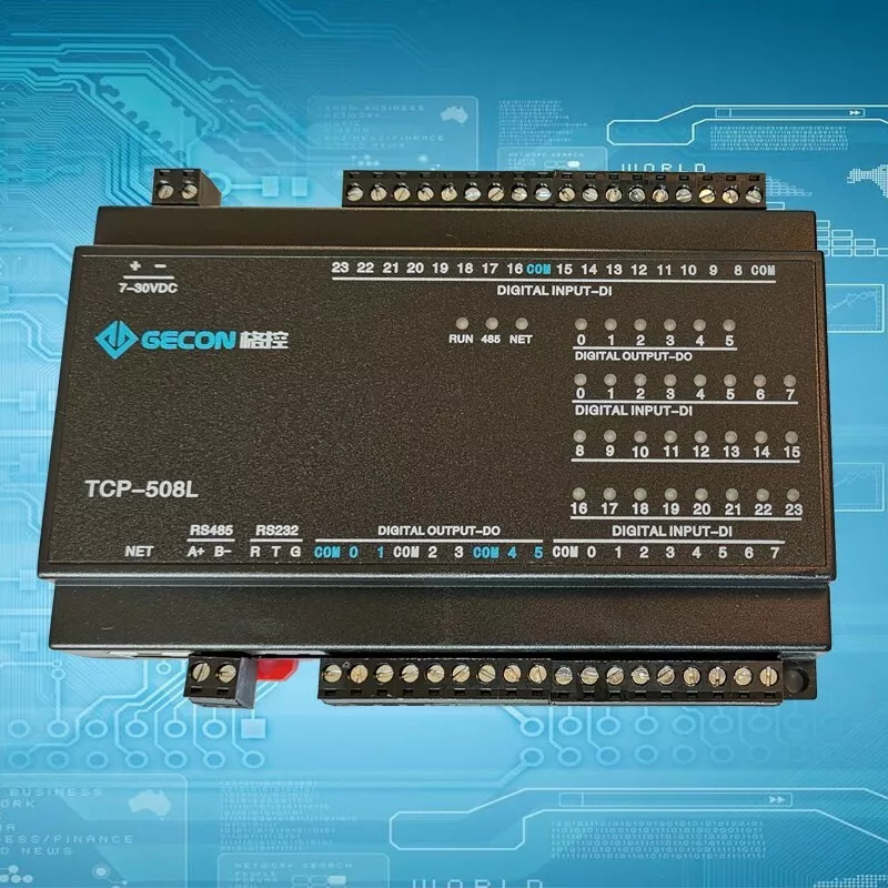 Bộ điều khiển Ethernet TCP-508L 24DI + 6DO Mô-đun Ethernet TCP RJ45