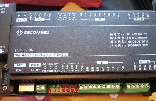 Alternative view of Mô-đun IO Ethernet 8AI + 4AO + 8DI + 8DO Bộ điều khiển công nghiệp Mô-đun thu thập dữ liệu TCP-508N